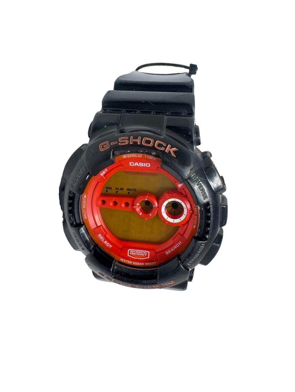 Casio G-Shock GD-100HC 3263 Black Orange Hyper Color Digital Watch 200M